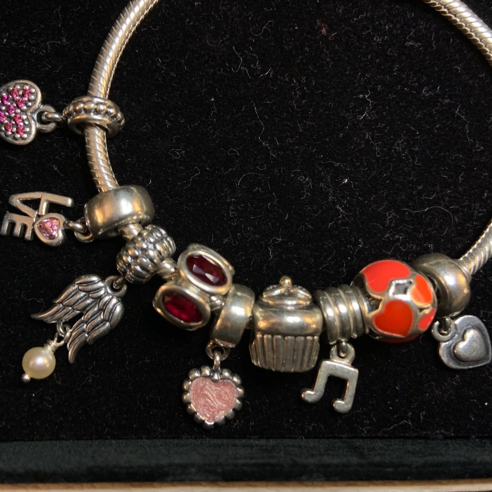 Pandora Bracelet and Charms